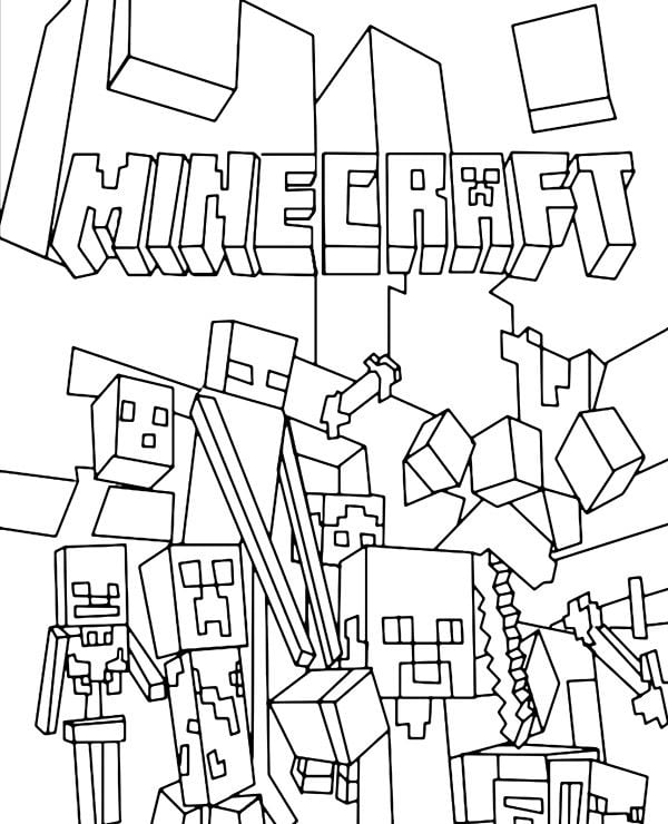 Minecraft color pages